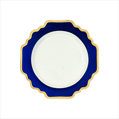 Teller flach 21cm _Sunflower dunkelblau__top